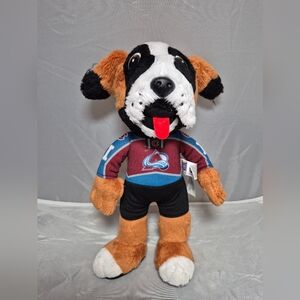 Plush Dog Toy with Jersey - Black, White, Brown